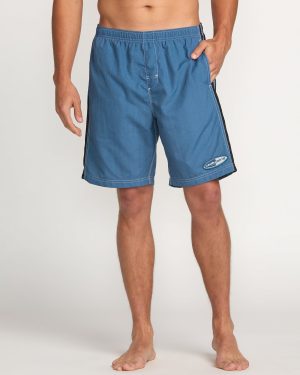 Kirra Throw On Laybacks 19' Trunks - Deep Blue