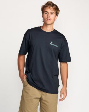 Checking In Regular Tee - Aged Indigo