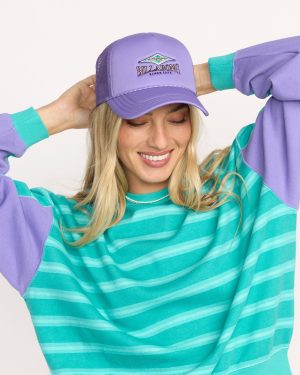 Grandpa Trucker Hat - Purple Ash