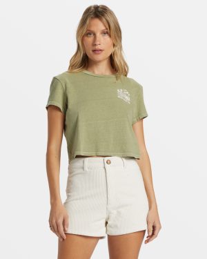 Free Fall Corduroy Shorts - White Cap