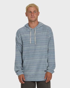Flecker Diego Pullover Hoodie - Blue Fog