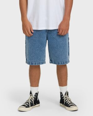 Bad Dog 22 Denim Shorts - Faded Denim
