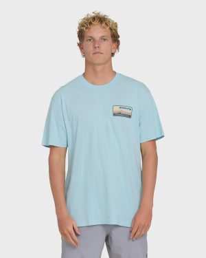 A/Div Range Premium Short Sleeve Knit T-Shirt - Winter Sky