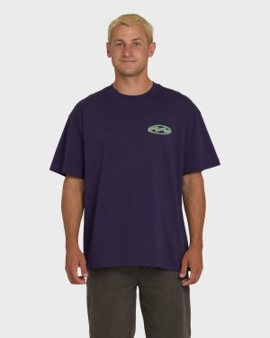 Bad Dog Tonedawg OG Short Sleeve Knit T-Shirt - Purple Velvet