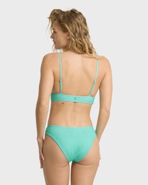 Babe Alert Bondi Reversible Bikini Bottoms - Agave